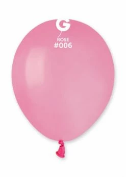 Funny Balloons Usa Latex Balloons A50: #006 Rose 050615 Standard Color 5 In