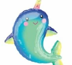 Funny Balloonsusa Happy Narwhal 38477
