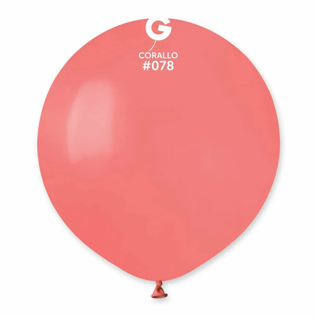 Funny Balloons Usa G150: #078 Corallo 157857 Standard Color 19 In 3 Funny Balloons Usa G150: #078 Corallo 157857 Standard Color 19 In