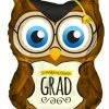 Funny Balloonsusa Foil Balloons Owl Grad Shape 85256-285