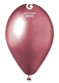 Funny Balloons Usa GB120: #091 Shiny Pink 129151 Shiny Balloons