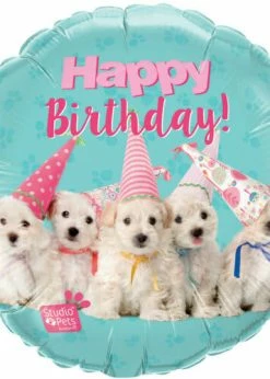 Funny Balloons Usa Foil Balloons Birthday Party Puppies 57620 - 18 In