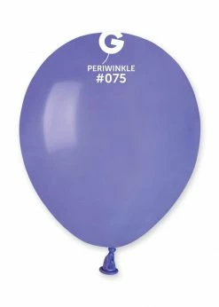 Funny Balloons Usa A50: #075 Periwinkle 057515 Standard Color 5 In Latex Balloons