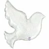 Funny Balloons Usa Pearl White Dove Holographic 35124