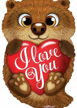 Funny Balloonsusa Foil Balloons I Love You Otter 16249 - 18