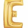 Funny Balloons Usa Foil Balloons Gold E Letter 14905G - 7 In