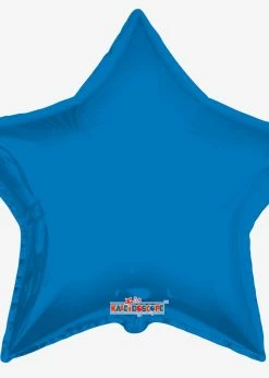 Funny Balloons Usa Royal Blue Star 34016-36