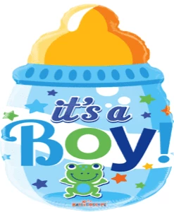 Funny Balloonsusa Foil Balloons Baby Boy Bottle 19724-20