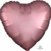 Funny Balloonsusa Satin Luxe Rose Copper Heart 36825 Foil Balloons