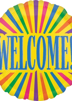 Funny Balloonsusa Foil Balloons Welcome Yellow 41635