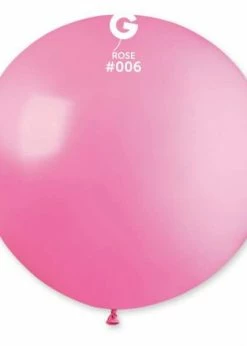 Funny Balloons Usa Latex Balloons G30: #006 Rose 329759 Standard Color 31 In