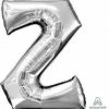 Funny Balloons Usa Silver Z Giant Letter 3299901 - 34 In 1 Funny Balloons Usa Silver Z Giant Letter 3299901 - 34 In
