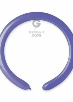 Funny Balloons Usa D4: #075 Periwinkle 557503 Standard Color 2/60 In