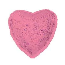 Funny Balloonsusa Pink Holographic Heart