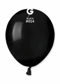 Funny Balloons Usa A50: #014 Black 051414 Standard Color 5 In Latex Balloons