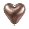 Funny Balloons Usa Shiny Balloons CRB120: #096 Shiny Rose Gold Heart Shape 199659