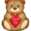 Funny Balloonsusa Foil Balloons I Love You Bear 19554-18