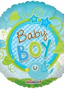 Funny Balloons Usa Baby Boy Bird Clear View 19479-18