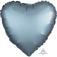 Funny Balloons Usa Foil Balloons Satin Luxe Steel Heart 36814