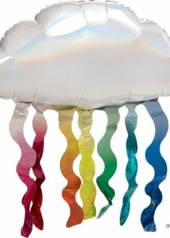 Funny Balloonsusa Irisdiscent Cloud And Streamers 4121001