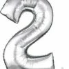 Funny Balloonsusa 2 Silver 2798201 - 34 In