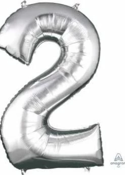 Funny Balloonsusa 2 Silver 2798201 - 34 In
