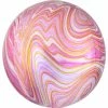 Funny Balloons Usa Marblez Pink Orbz 4139601 Foil Balloons