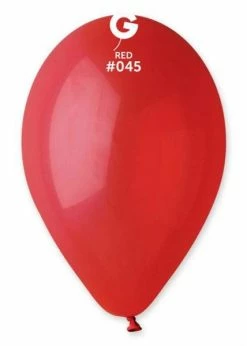 Funny Balloons Usa G110: #045 Red 114508 Standard Color 12 In Latex Balloons