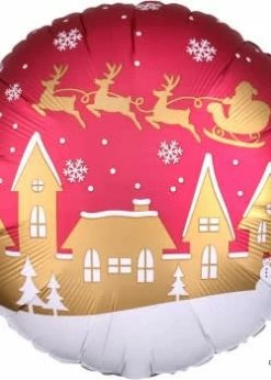 Funny Balloonsusa Satin Santa Village 38311